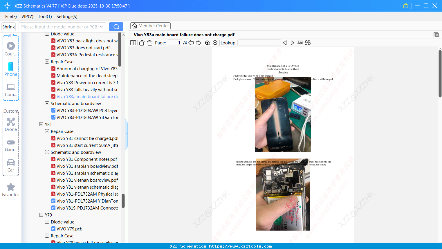 Vivo Y83a Main Board Failure Does Not Charge